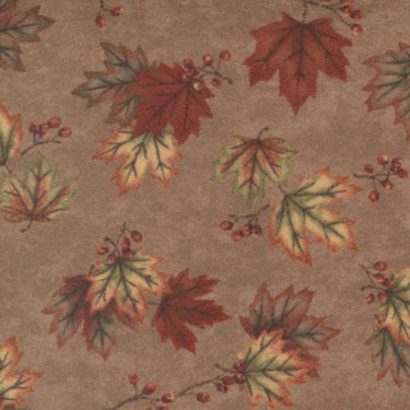 Moda Fall Melody Flannel Fabric Maple Leaf Tawny 6902-17F