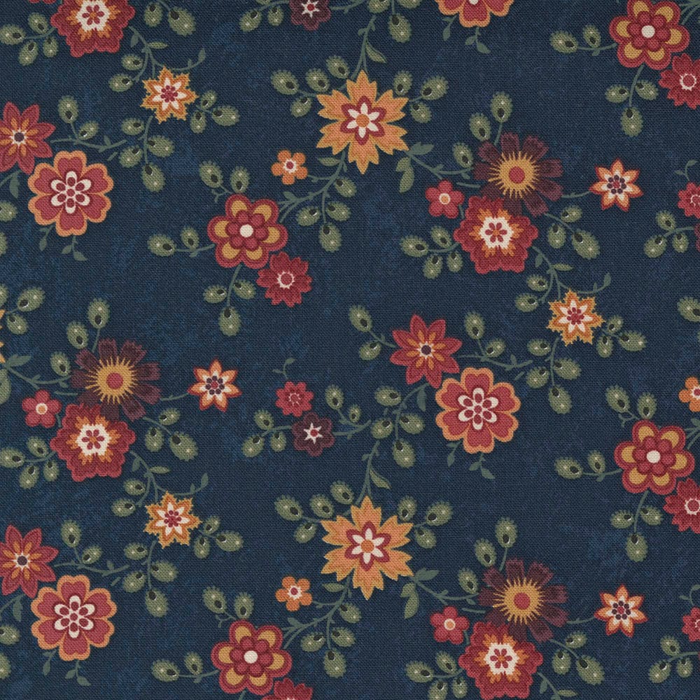 Moda Hope Blooms Cornflower Fabric 9670 14