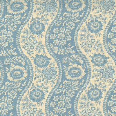 Moda La Vie Boheme Athenes Stripe French Blue Fabric 13901 14