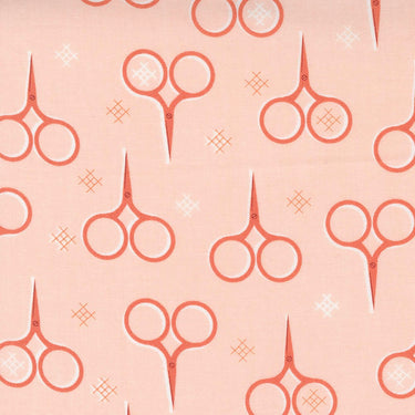 Moda Make Time Scissors Blush Fabric 24571 12