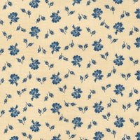 Moda Mary Anns Gift Biscuit Prairie Bloom Indigo Fabric 31634 13