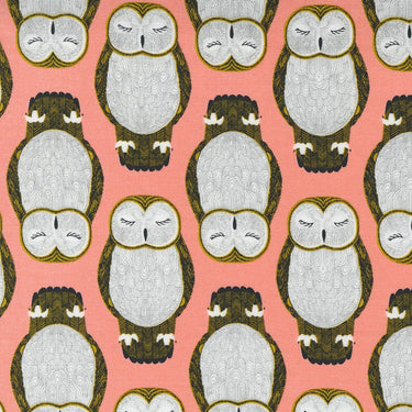 Moda Nocturnal Sleeping Owls Primrose Fabric 48332 13