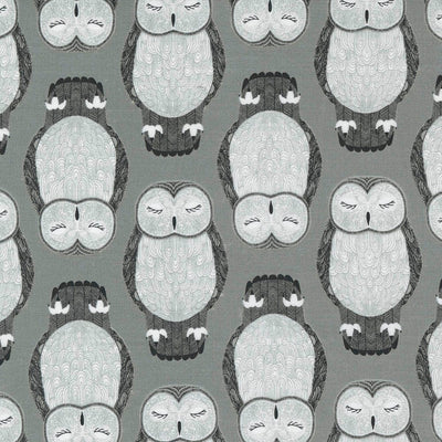 Moda Nocturnal Sleeping Owls Raincloud Fabric 48332 20