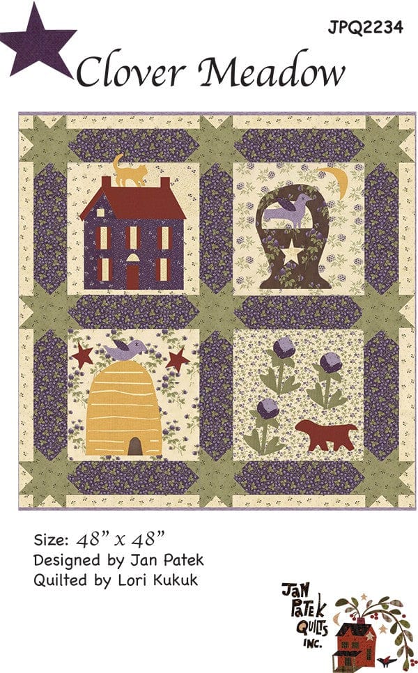 Moda Patterns Clover Meadow Quilt Pattern 48 x 48 Inches  - The Sewing Studio