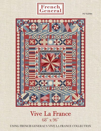 Moda Patterns French General Vive La France Quilt Pattern  - The Sewing Studio