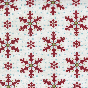 Moda Peppermint Bark Snowflakes Marshmallow 30695-11