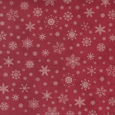 Moda Poinsettia Plaza Snowflake Crimson 44296-22