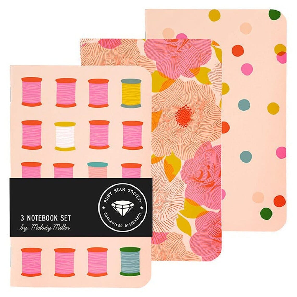 Moda Quilting Accessories Ruby Star Spool Notebook Set By Melody Miller  - The Sewing Studio