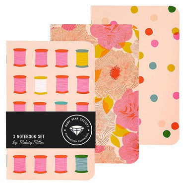 Moda Quilting Accessories Ruby Star Spool Notebook Set By Melody Miller  - The Sewing Studio for sale UK - The Sewing Studio