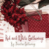 Moda Red And White Gatherings Charm Pack 49190PP