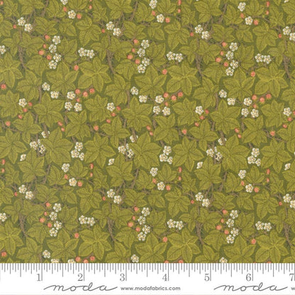 Moda Morris Meadow Bramble Fennel Green 8375-20 Ruler Image
