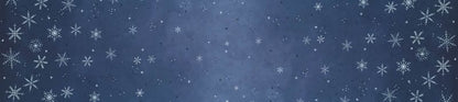 Moda Ombre Flurries Winter Snowflakes Indigo 10874-225MS Ruler Image