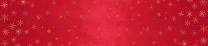 Moda Ombre Flurries Winter Snowflakes Christmas Red 10874-430MG Ruler Image