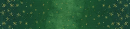 Moda Ombre Flurries Winter Snowflakes Christmas Green 10874-431MG Ruler Image