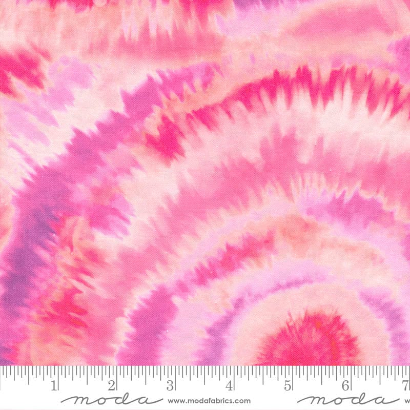 Moda Whimsy Wonderland Tie Dye Swirl Cotton Candy 33656-12 Ruler Image
