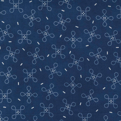 Moda Starlight Gatherings Nine Patch Royal Fabric 49161 15