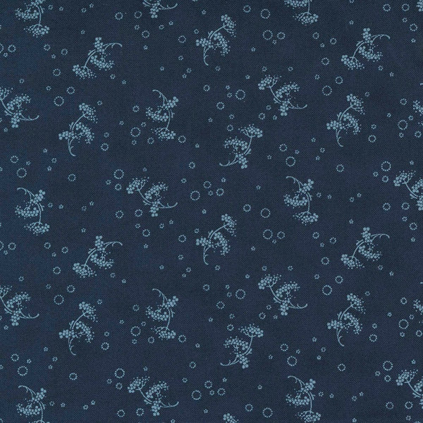 Moda Starlight Gatherings Queen Annes Lace Navy Fabric 49167 13