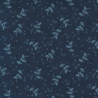 Moda Starlight Gatherings Queen Annes Lace Navy Fabric 49167 13