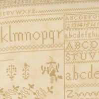 Moda Threads That Bind Fabric Rhubarb And Ginger Sampler Panel Parchment 28000-11