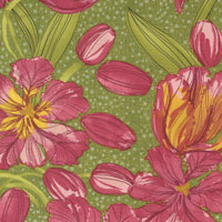 Moda Tulip Tango Fabric Floral Sprig 48710-16