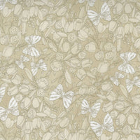 Moda Tulip Tango Fabric Love Butterfly Washed Linen 48712-12