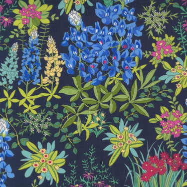 Moda Wildflowers Floral Field Indigo Fabric 33620 19