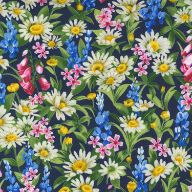 Moda Wildflowers Floral Loose Indigo Fabric 33621 19