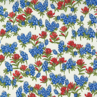 Moda Wildflowers Floral Bluebonnets Cloud Fabric 33622 11