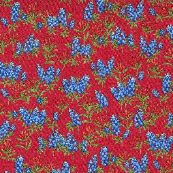 Moda Wildflowers Floral Bluebonnets Poppy Fabric 33622 18