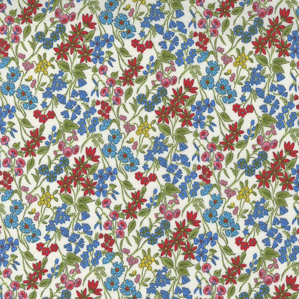 Moda Wildflowers Floral Tossed Cloud Fabric 33624 11