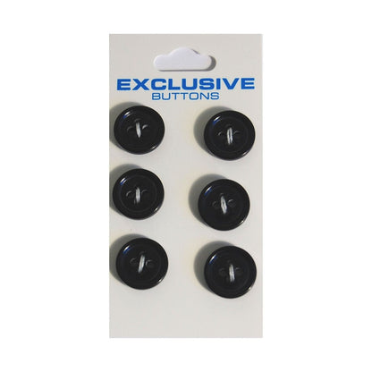 Module Buttons Module Carded Buttons: Code B: Size 14mm: Pack of 6  - The Sewing Studio