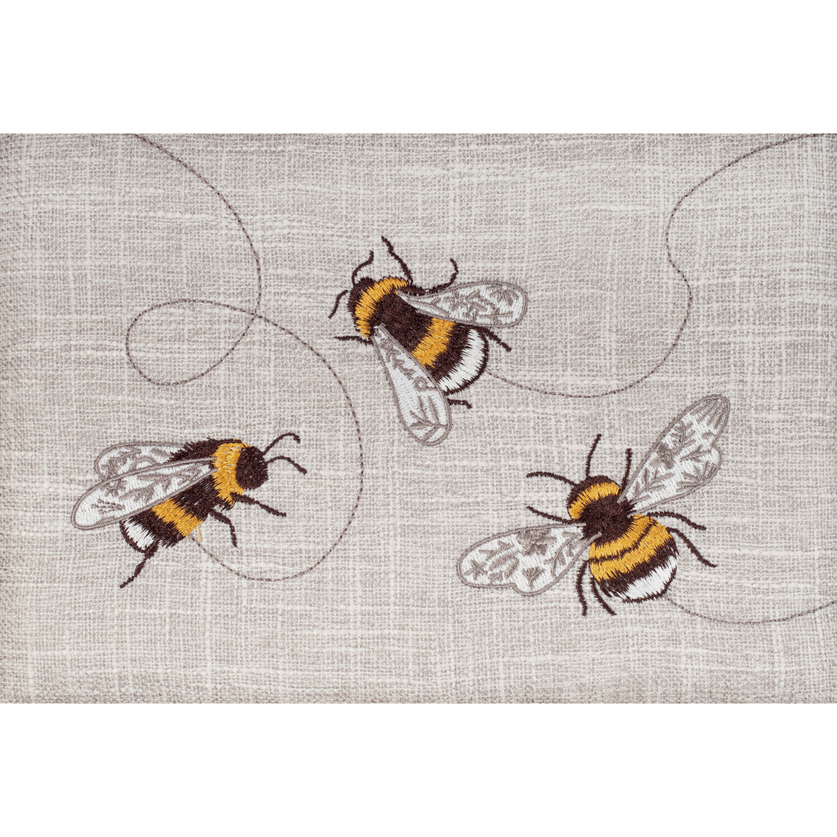 Sewing Box Embroidered Bees