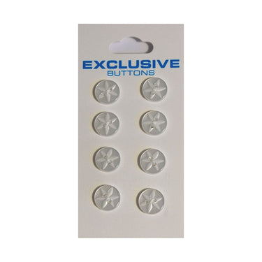 Module Carded Buttons: Code B: Size 10mm: Pack of 8