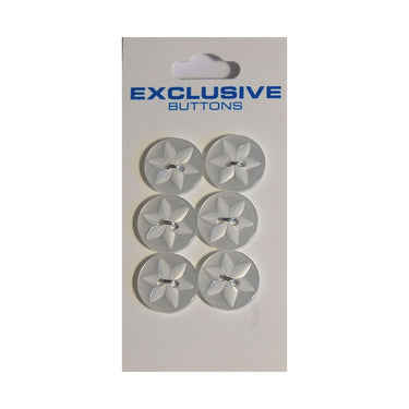 Module Carded Buttons: Code B: Size 15mm: Pack of 6