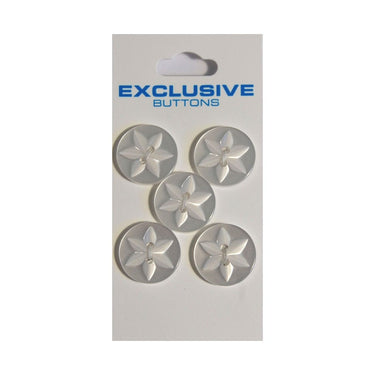 Module Carded Buttons: Code B: Size 17mm: Pack of 5