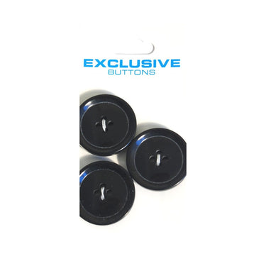 Module Carded Buttons: Code B: Size 25mm: Pack of 3