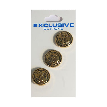 Module Carded Buttons: Code C: Size 18mm: Pack of 3