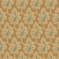 Indian summer Fabric Ochre Leaves 2935-03