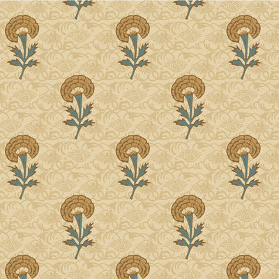 Indian summer Fabric Ochre Marigolds 2935-05