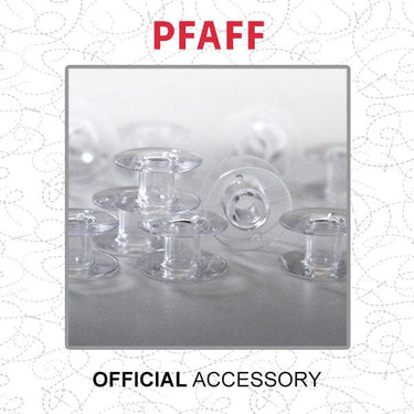 Pfaff Sewing Machine Accessories Pfaff 10 Pack Clear Bobbins 821038096  - The Sewing Studio for sale UK - The Sewing Studio
