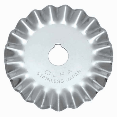 45mm Olfa replacement rotary cutter blade: Pinking