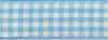 Gingham Ribbon: 10mm: Sky