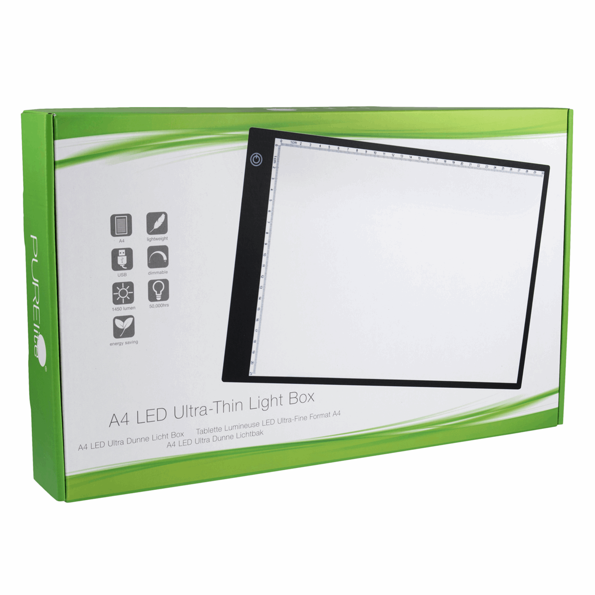 PURElite Lamps and Lighting Purelite LED Light Box Ultra-Thin  A4  - The Sewing Studio