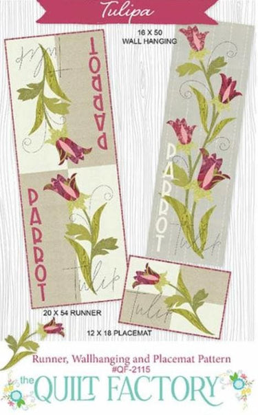 Tulipa Wall Hanging Table Runner and Placemat Pattern