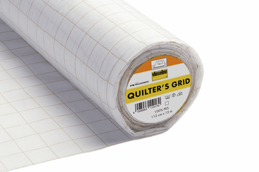 Quilter's Grid One Inch Square: Iron-on Interlining (White): Price Per 1/4 Metre