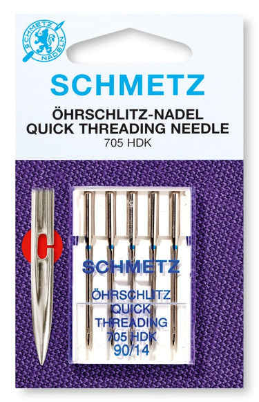 Schmetz Sewing Machine Needles Quick Easy Thread Size 80/12 Pack of 5