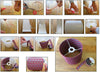 Lampshade Making Kit For Ribbon or Yarn 20cm