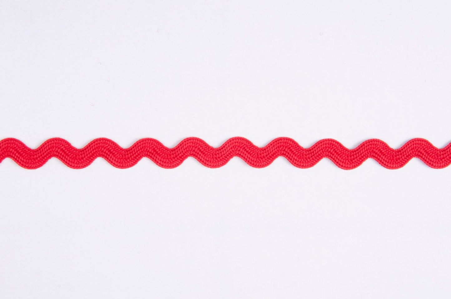 Polyester Ric Rac Trim: 8mm: Red