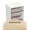 Horn Rolla Storage Cabinet Weathered Oak