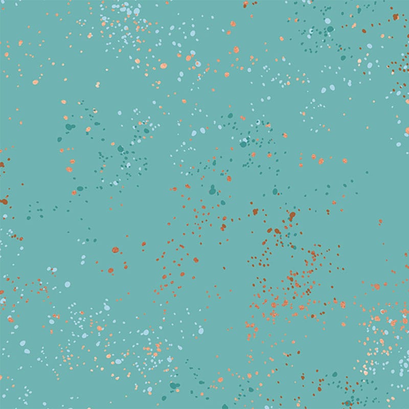 Ruby Star Fabric Speckled 108 Inch Wide Turquoise RS5055 72M
